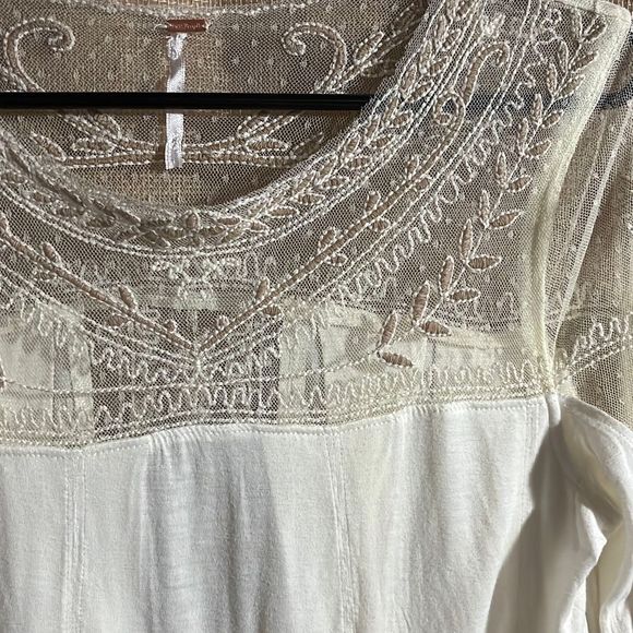 Free People Women’s Jojo mixed media long sleeve tee - Picture 6 of 7